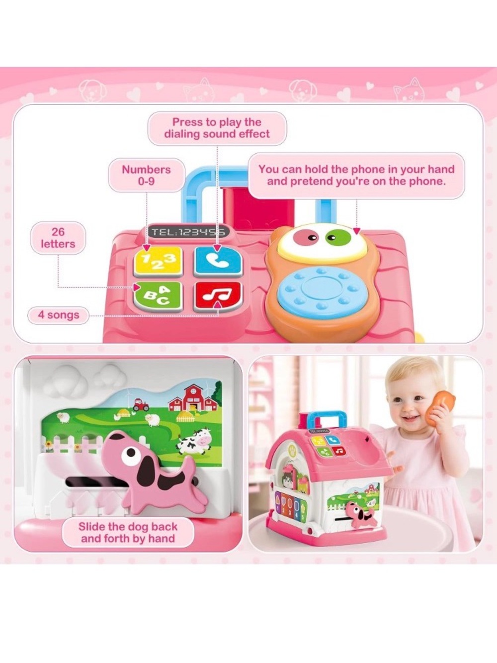 MUSICAL LEARNING HOUSE 8 IN 1 MONTESSORI EDUCATIONAL TOY - Picture 2 of 11